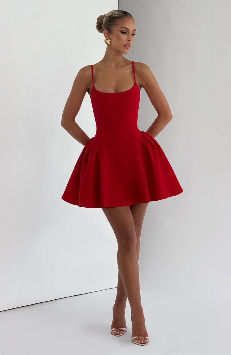 Buy Kiah Mini Dress - Red | Stylish Red Mini Dress by Babyboo Fashion Buy Kiah Mini Dress - Red | Stylish Red Mini Dress by Babyboo Fashion