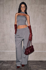 Kirsty Pants - Grey Marl Pants Babyboo Fashion Premium Exclusive Design