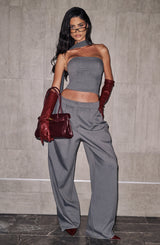 Kirsty Pants - Grey Marl Pants Babyboo Fashion Premium Exclusive Design