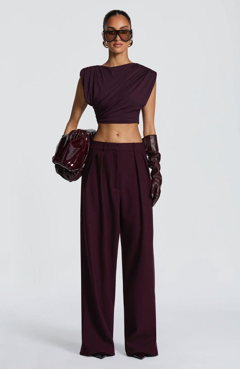 Kirsty Pants - Plum Pants Babyboo Fashion Premium Exclusive Design