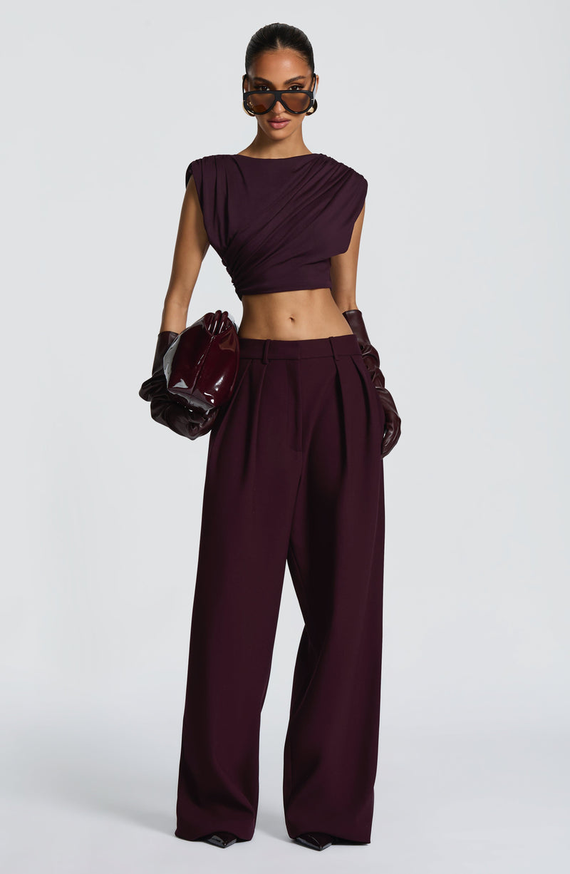 Kirsty Pants - Plum Pants Babyboo Fashion Premium Exclusive Design