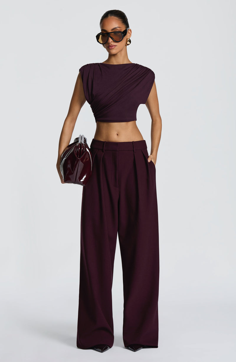 Kirsty Pants - Plum Pants Babyboo Fashion Premium Exclusive Design