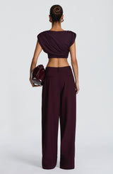 Kirsty Pants - Plum Pants Babyboo Fashion Premium Exclusive Design
