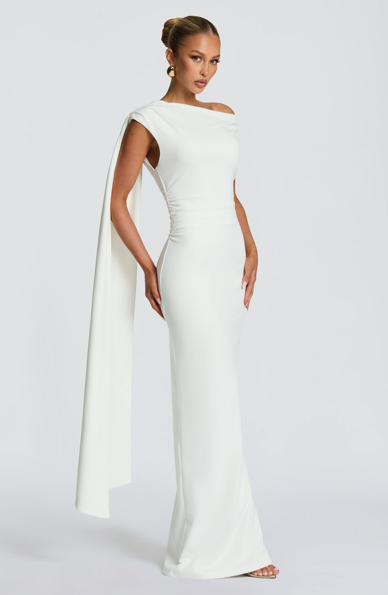 Kylie Midi Dress - Ivory Dress Babyboo Fashion Premium Exclusive Design