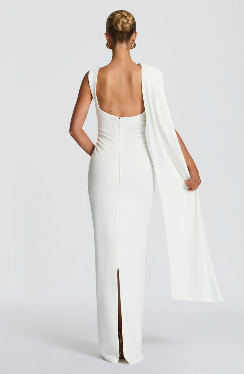 Kylie Midi Dress - Ivory Dress Babyboo Fashion Premium Exclusive Design