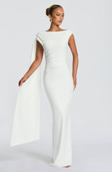 Kylie Midi Dress - Ivory Dress Babyboo Fashion Premium Exclusive Design