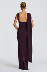 Kylie Midi Dress - Plum Dress Babyboo Fashion Premium Exclusive Design