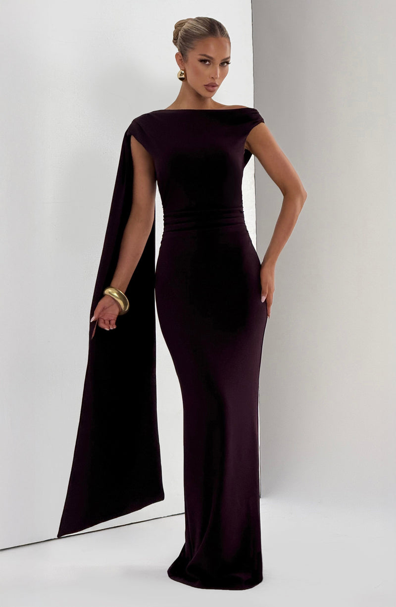 Kylie Midi Dress - Plum Dress Babyboo Fashion Premium Exclusive Design