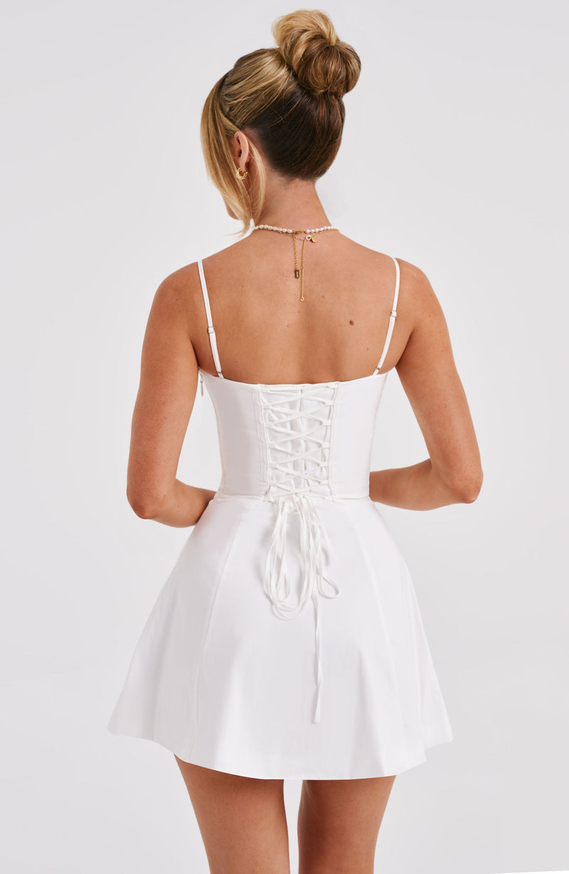 Lacey Mini Dress - Ivory Dress Babyboo Fashion Premium Exclusive Design