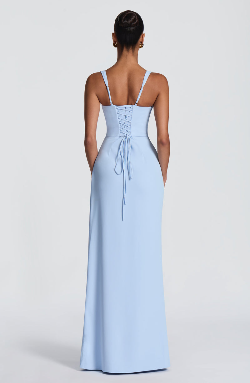 princess polly baby blue dress Elysia Chiffon Maxi Dress main image 1