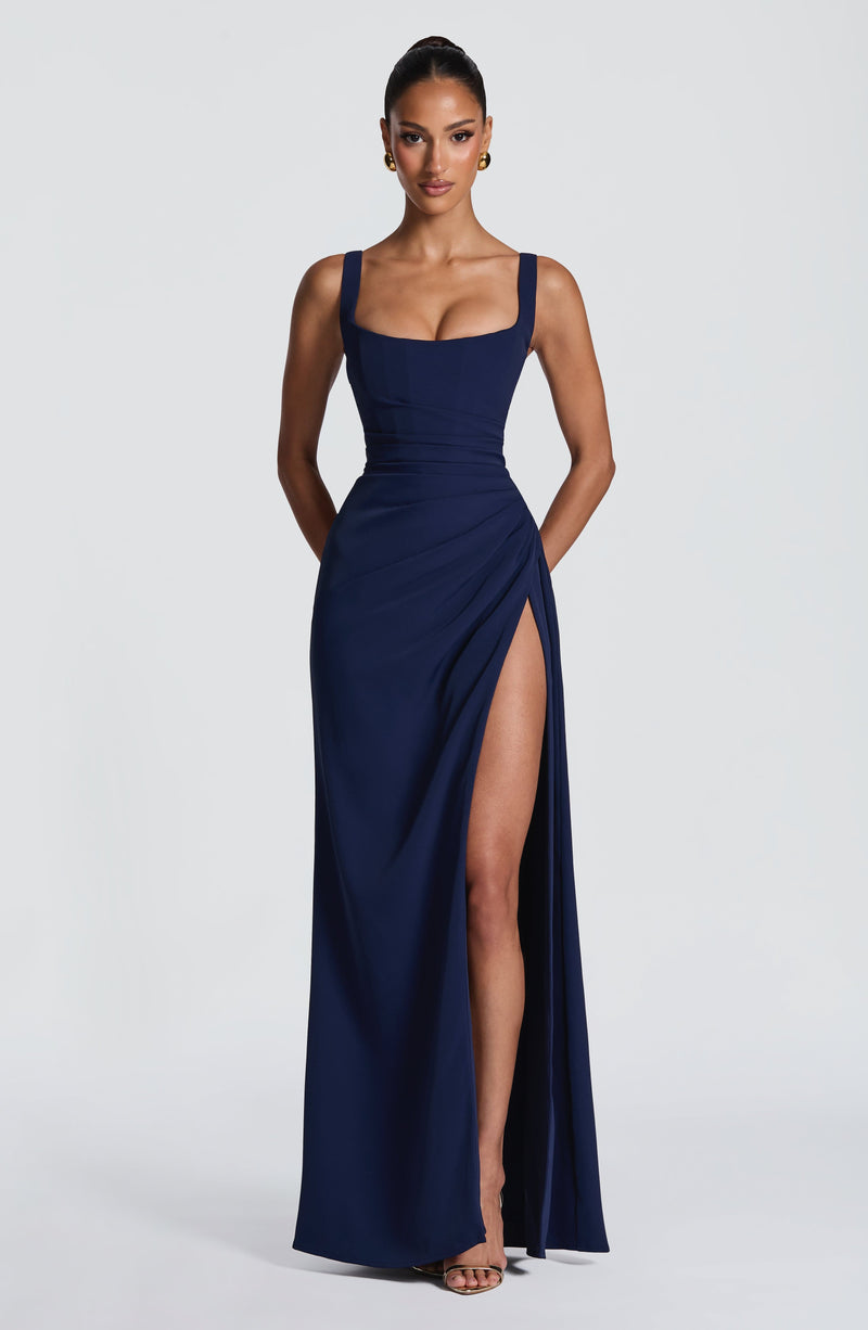 Shop the Laleh Maxi Dress - Navy | Babyboo Fashion Shop the Laleh Maxi Dress - Navy | Babyboo Fashion