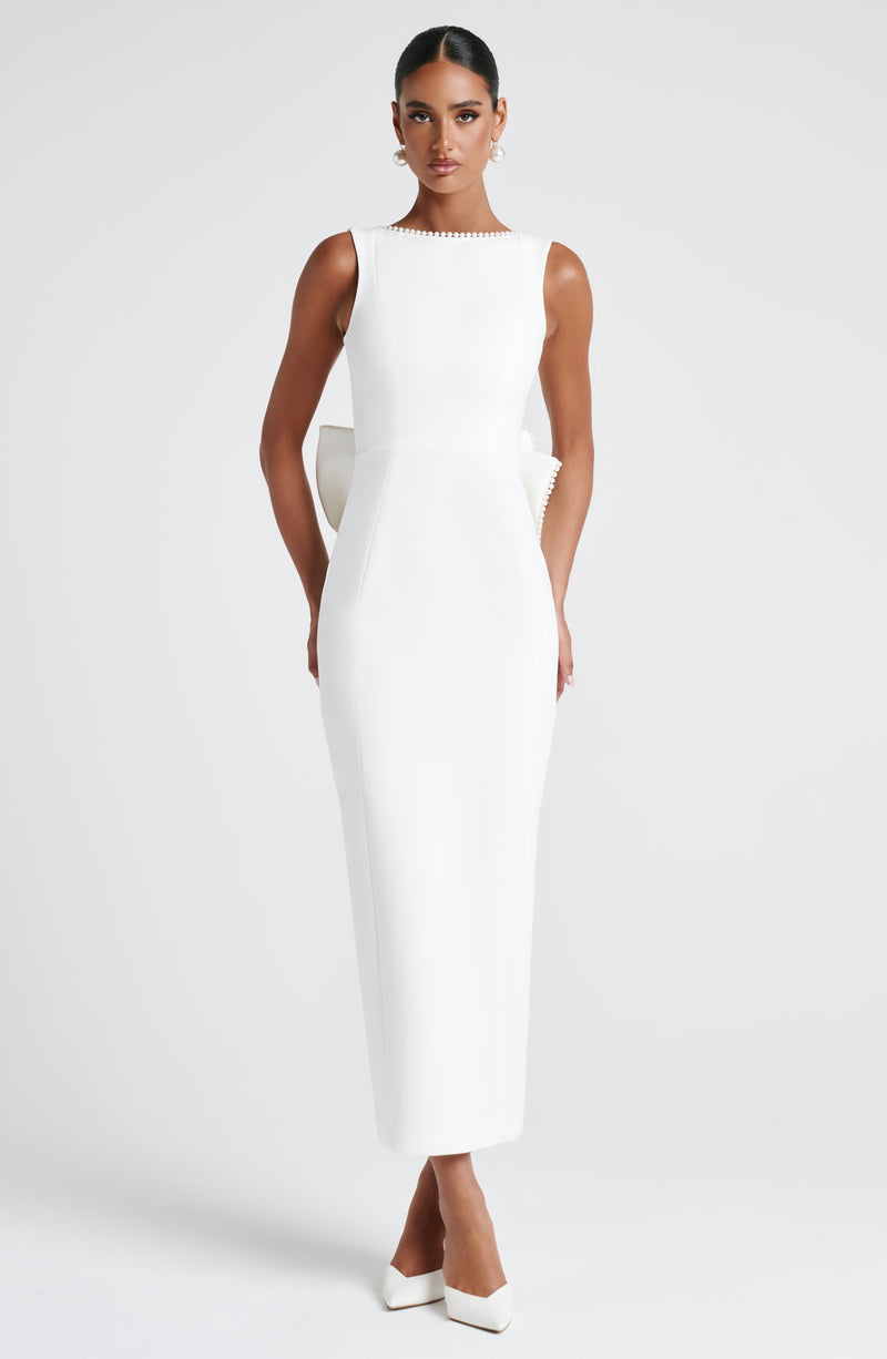 Lana Midaxi Dress | Ivory | Babyboo Fashion Lana Midaxi Dress | Ivory | Babyboo Fashion