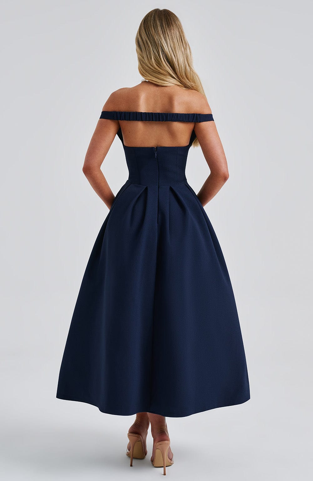 Ladera Midi Dress - Navy