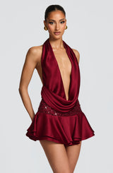 Lara Skort - Burgundy Skort Babyboo Fashion Premium Exclusive Design