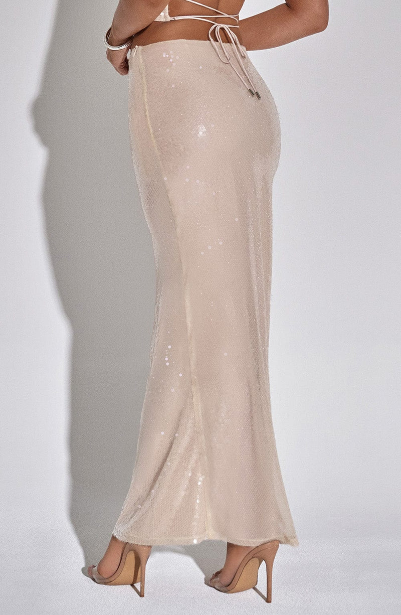 Larisa Maxi Skirt - Nude Skirt Babyboo Fashion Premium Exclusive Design