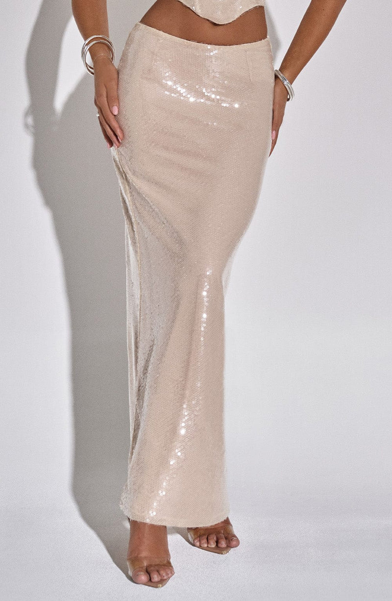 Larisa Maxi Skirt - Nude Skirt Babyboo Fashion Premium Exclusive Design