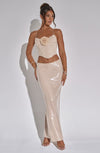 Larisa Maxi Skirt - Nude Skirt XS Babyboo Fashion Premium Exclusive Design