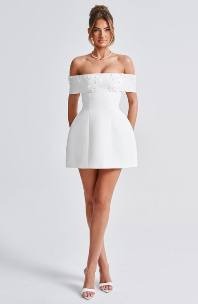 bel air mini dress ivory Lioness Bel Air Ivory Mini Dress