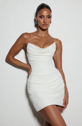 Lauren Mini Dress - Ivory Dress Babyboo Fashion Premium Exclusive Design