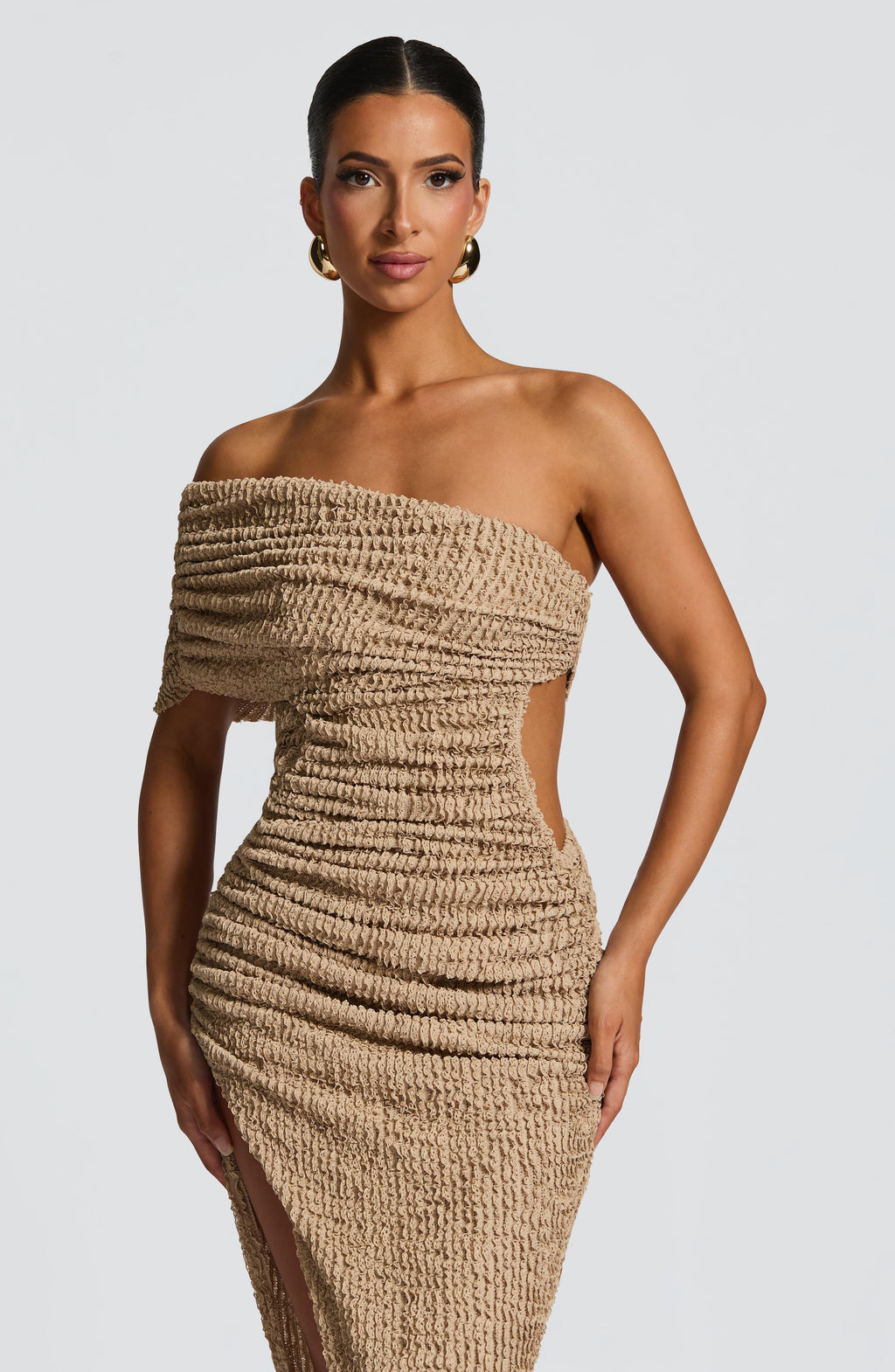 Shop Beige Midi Dress