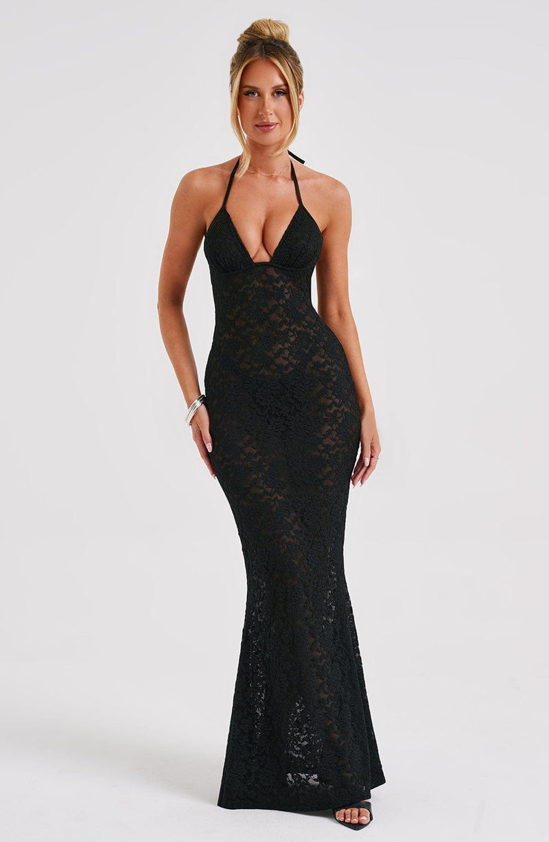 Leilina Maxi Dress -  Black Dress Babyboo Fashion Premium Exclusive Design