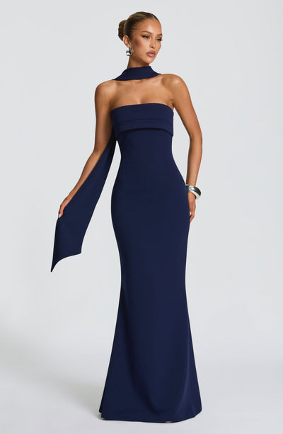 Buy Blue Maxi Dress - Leura Maxi Dress in Navy | Babyboo Fashion Buy Blue Maxi Dress - Leura Maxi Dress in Navy | Babyboo Fashion