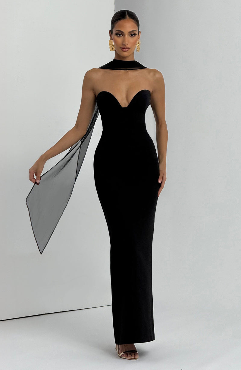 Babyboo Lindsey Maxi Dress in Black Size XS