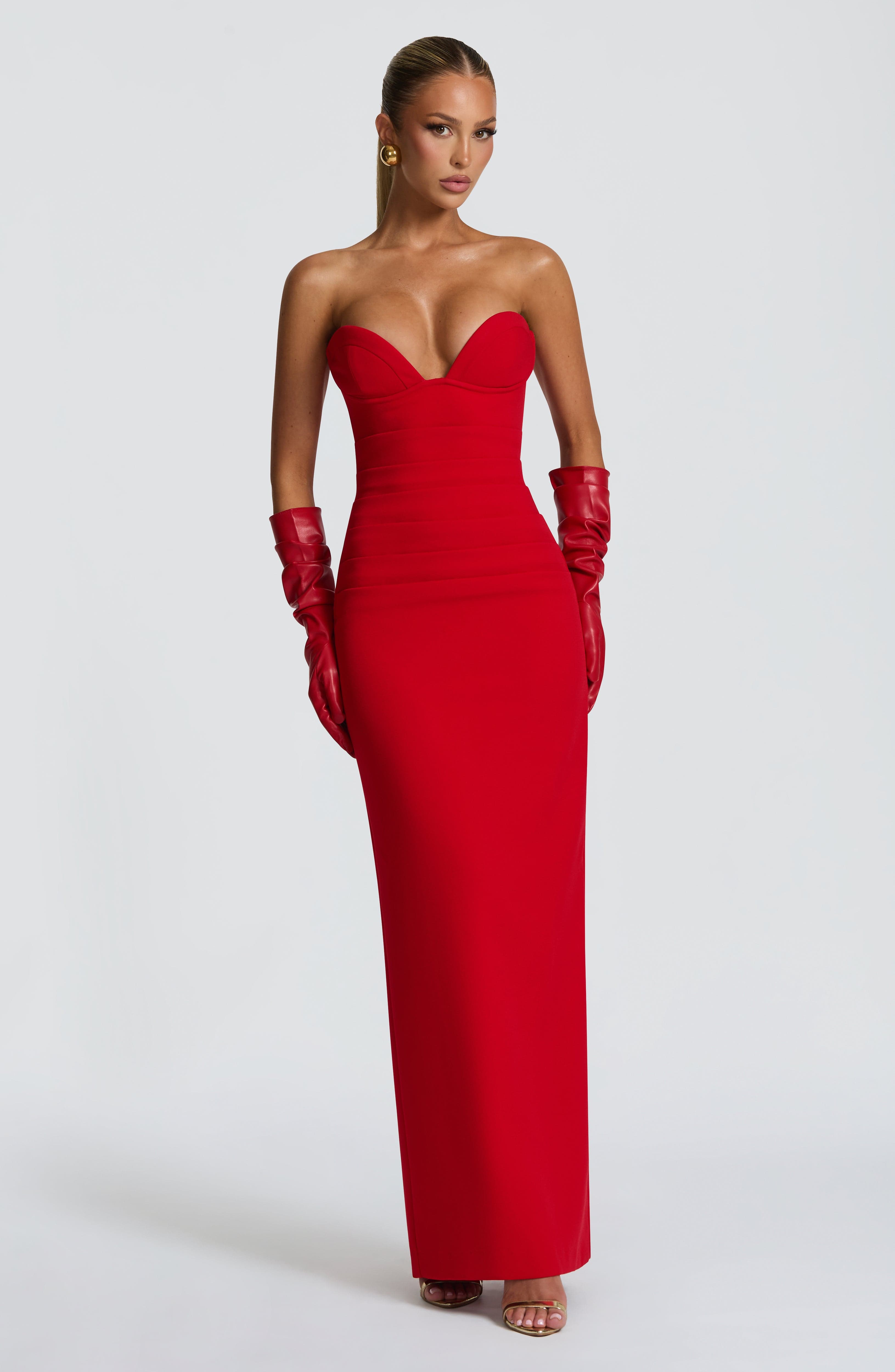Buy Red Maxi Dress - Lindsey Maxi Dress