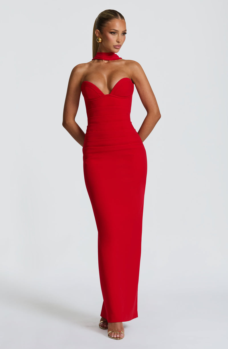 Lindsey Maxi Dress - Red Lindsey Maxi Dress - Red
