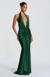 Linette Gown - Emerald Dress Babyboo Fashion Premium Exclusive Design