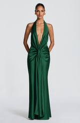 Linette Gown - Emerald Dress Babyboo Fashion Premium Exclusive Design