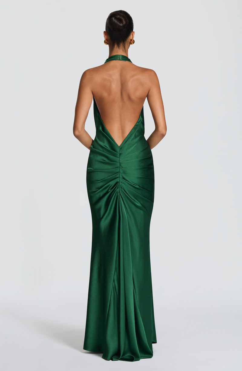 Shop the Linette Gown - Emerald Maxi Dress | Babyboo Fashion Shop the Linette Gown - Emerald Maxi Dress | Babyboo Fashion