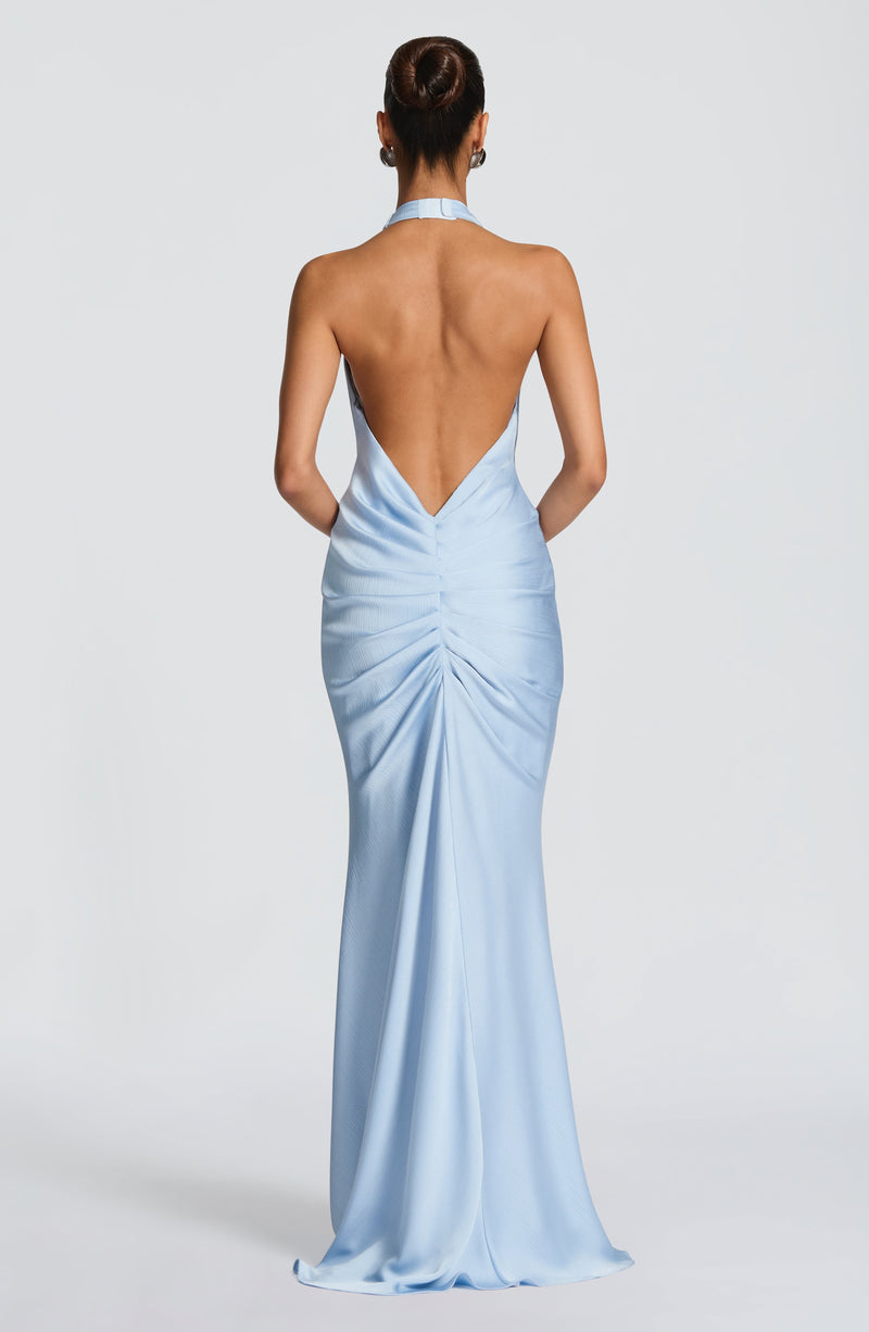 Buy Linette Gown - Glacier Blue | Blue Maxi Dress by Babyboo Fashion Buy Linette Gown - Glacier Blue | Blue Maxi Dress by Babyboo Fashion