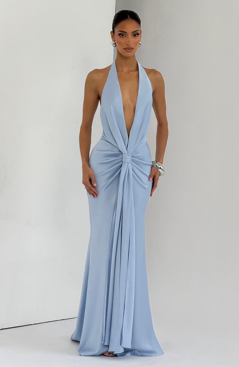 Linette Gown - Glacier Blue Dress Babyboo Fashion Premium Exclusive Design