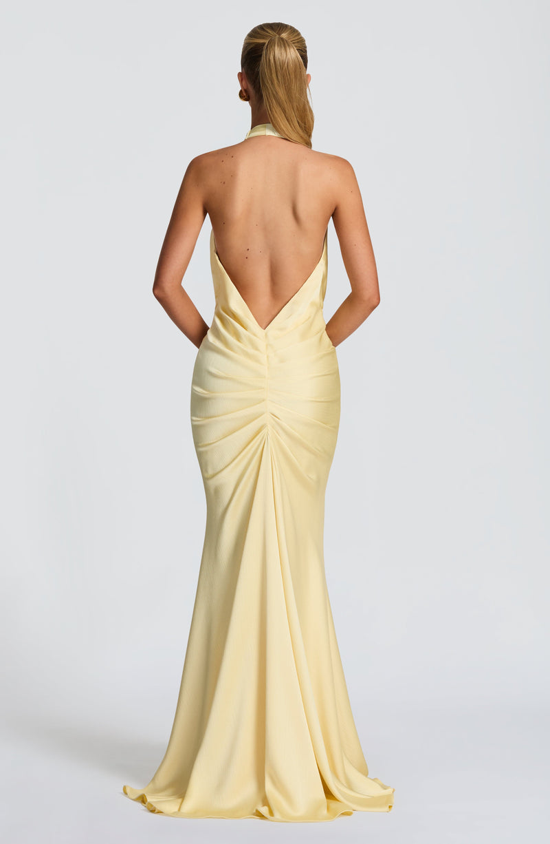 Linette Gown - Lemon Dress Babyboo Fashion Premium Exclusive Design