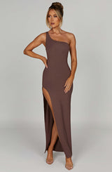 London Maxi Dress - Chocolate Dress Babyboo Fashion Premium Exclusive Design