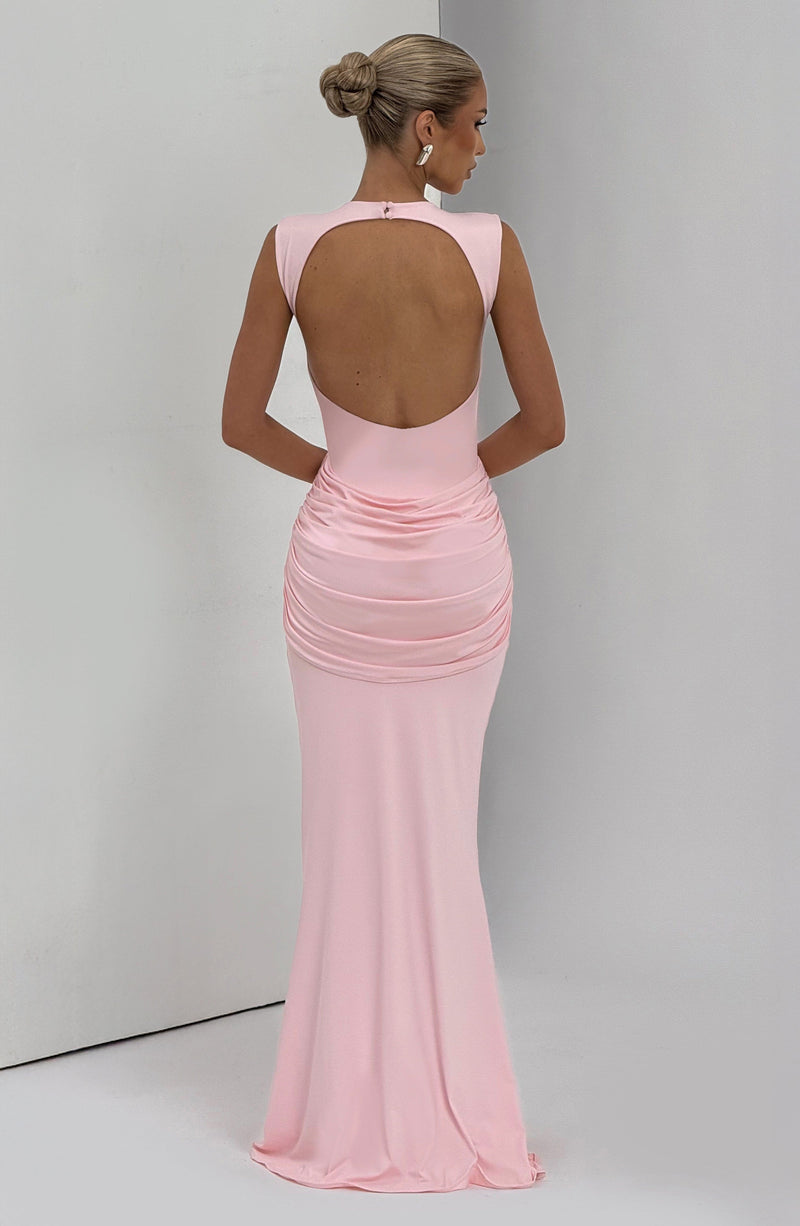 Pink Maxi Dress - Lorenza Maxi Dress - Blush | Babyboo Fashion Pink Maxi Dress - Lorenza Maxi Dress - Blush | Babyboo Fashion