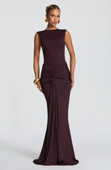 Lorenza Maxi Dress - Plum Dress Babyboo Fashion Premium Exclusive Design