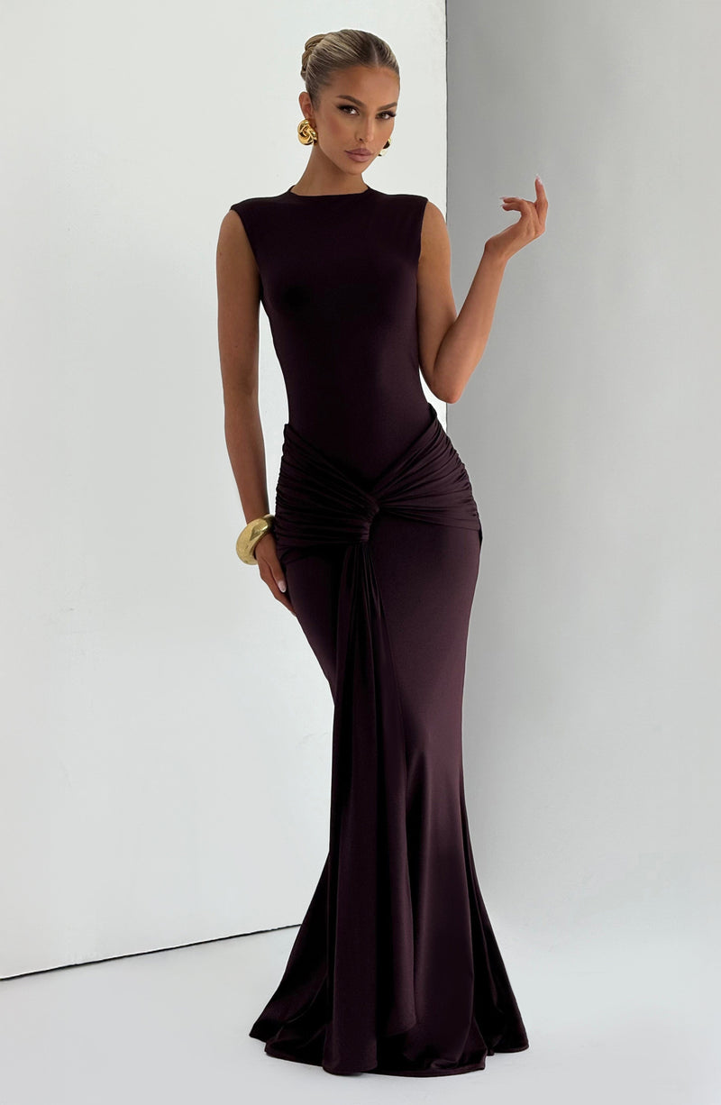 Buy Lorenza Maxi Dress - Plum