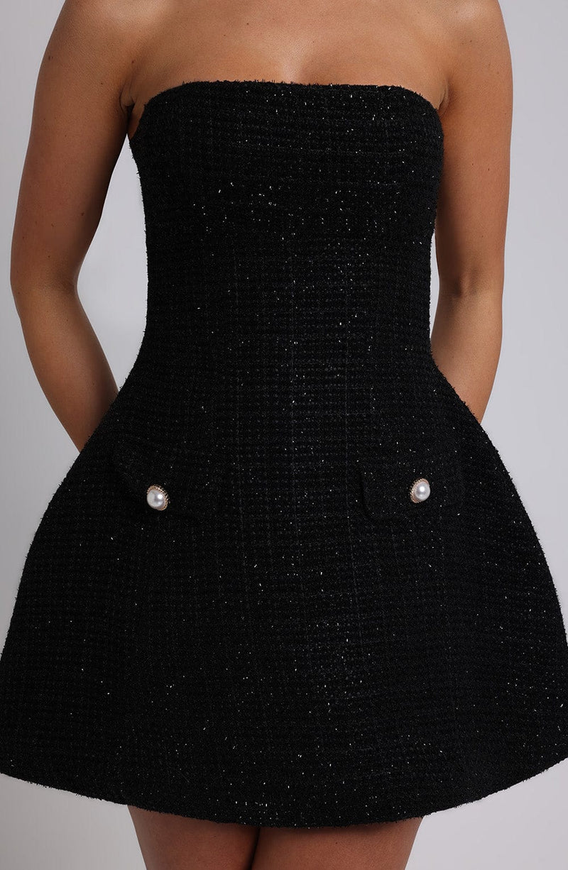 Lottie Mini Dress - Black Babyboo Fashion Lottie Mini Dress - Black Babyboo Fashion