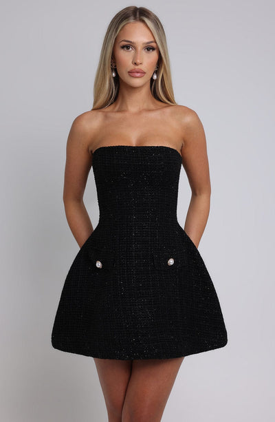 Lottie Mini Dress - Black Babyboo Fashion Lottie Mini Dress - Black Babyboo Fashion