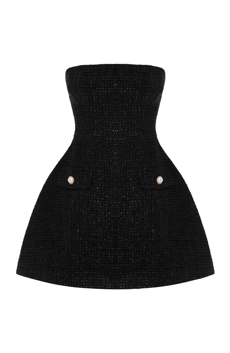 Lottie Mini Dress - Black Babyboo Fashion Lottie Mini Dress - Black Babyboo Fashion