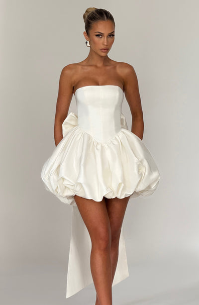Lotus Mini Dress - Ivory Lotus Mini Dress - Ivory