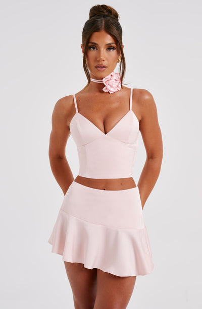 Louisa Mini Skirt - Blush Skirt Babyboo Fashion Premium Exclusive Design