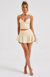 Louisa Mini Skirt - Lemon Skirt Babyboo Fashion Premium Exclusive Design