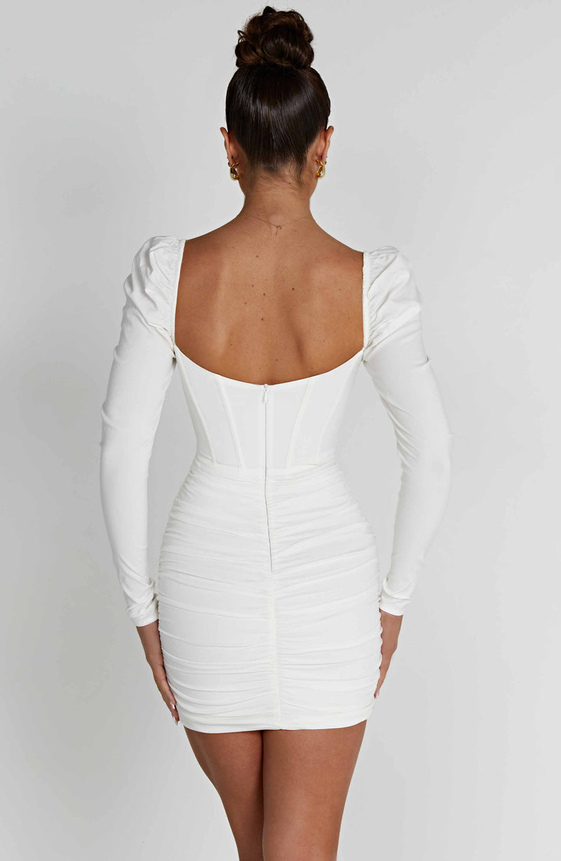 Louise Mini Dress - White Dress Babyboo Fashion Premium Exclusive Design