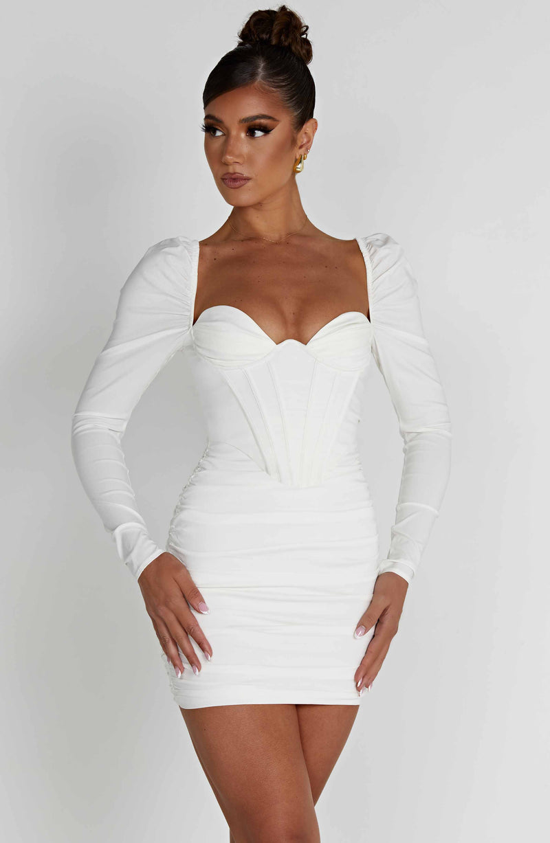 Louise Mini Dress - White – BABYBOO