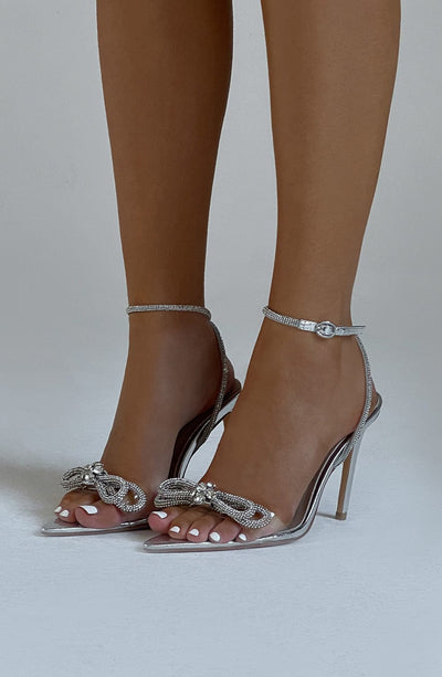 Lucie Heels - Silver Shoes Babyboo Fashion Premium Exclusive Design