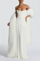 Lulu Shawl - Ivory Accessories ONE SIZE Babyboo Fashion Premium Exclusive Design