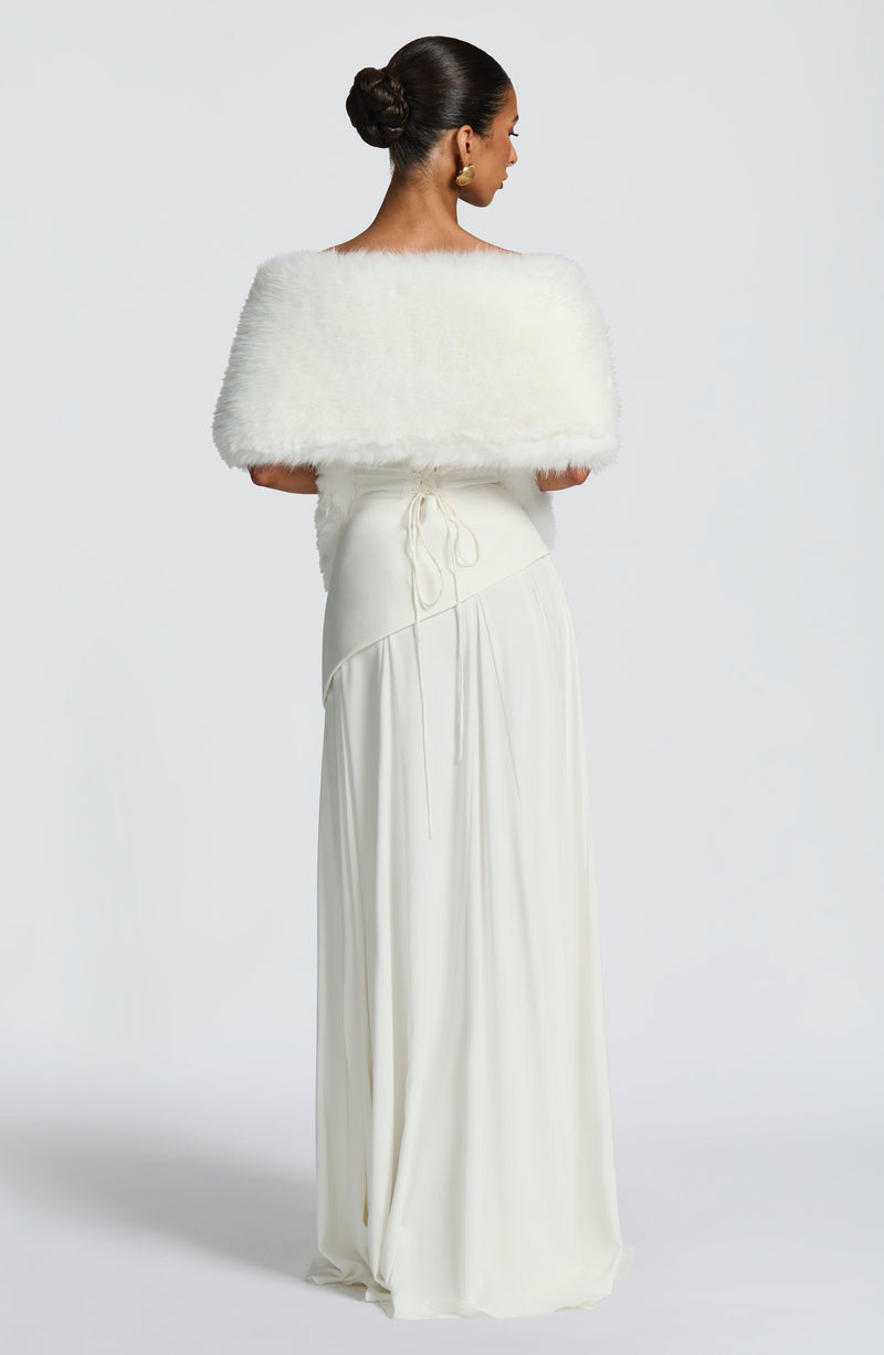white shawl for dress Ivory Lulu Shawl